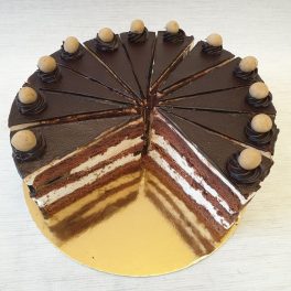 Csokis gesztenyés tortaszelet