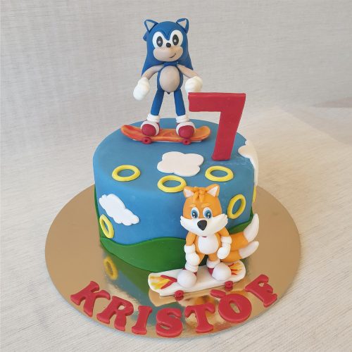 Sonic a sündisznó torta 1