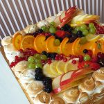 Szögletes sült túrós torta