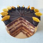 Narancsos csokoládés tortaszelet