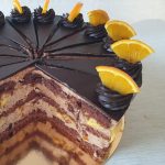 Narancsos csokoládés tortaszelet