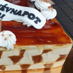 Szögletes toffifee karamell torta