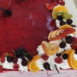 Szögletes erdei gyümölcsös torta